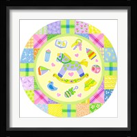 Baby Theme Round Fine Art Print