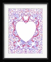 Lace Doves and Ribbon Fine Art Print