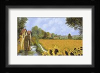 IL Mulino e i Girasoli Fine Art Print