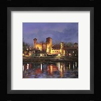 Il Castello Medioevale di Notte Fine Art Print