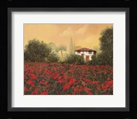 La Casa e i Papaveri Fine Art Print
