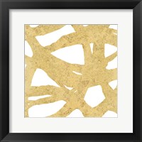 Endless Circles Front Gold III Framed Print