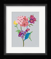 Alpine Bouquet III Gray Framed Print