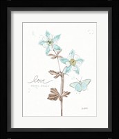 Bits of Blue IV Framed Print