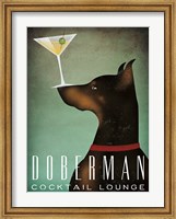 Doberman Martini Fine Art Print