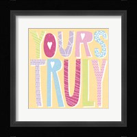 Words of Love III Framed Print