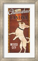White Chihuahua on Red Fine Art Print