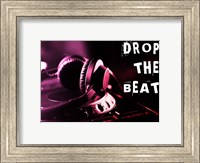 Drop The Beat  - Magenta and Red Fine Art Print