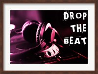 Drop The Beat  - Magenta and Red Fine Art Print