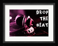 Drop The Beat  - Magenta and Red Fine Art Print
