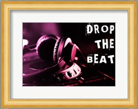 Drop The Beat  - Magenta and Red Fine Art Print