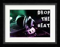Drop The Beat - Green and Pink Fine Art Print
