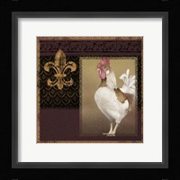 Rooster Ware Burgundy III Fine Art Print