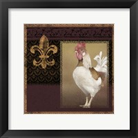 Rooster Ware Burgundy III Fine Art Print