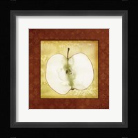 Slice Apple Framed Print