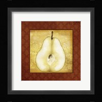Slice Pear Framed Print