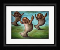 Dance Of The Manatees Fine Art Print