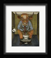 Bull Shitter Framed Print