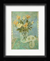 Freeshias And Roses In St. Tropez Fine Art Print