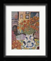 Orange Straw Flowers Fine Art Print