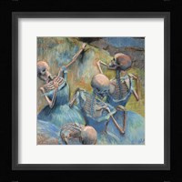 Blue Skelly Dancers Fine Art Print