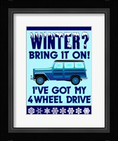 Winter Bring It 4WD Framed Print