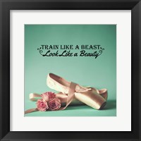 Train Like A Beast Color Framed Print