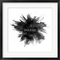 Inspire Powder Explosion Black Fine Art Print