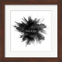 Inspire Powder Explosion Black Fine Art Print