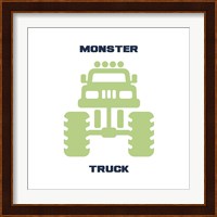 Monster Truck Graphic Green Part II Fine Art Print