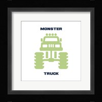 Monster Truck Graphic Green Part II Fine Art Print