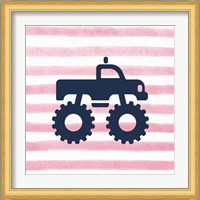 Monster Truck Graphic Pink Part I Fine Art Print