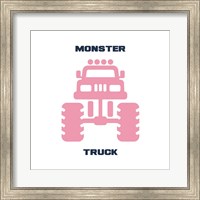 Monster Truck Graphic Pink Part II Fine Art Print