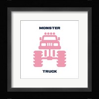 Monster Truck Graphic Pink Part II Fine Art Print