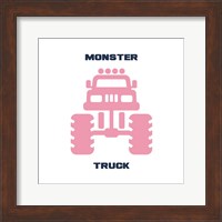 Monster Truck Graphic Pink Part II Fine Art Print