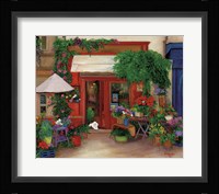 Red Flower Shop Fine Art Print