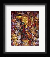 Antique Lady Green Coat Fine Art Print