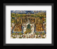 Cats And Kids At The Zoo Framed Print