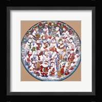 Santa And The Snowfolks Fine Art Print