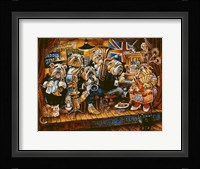 Bull Dog Blues Band Framed Print