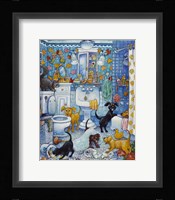 More Bathroom Pups Fine Art Print