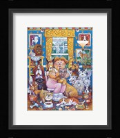 The Lady Who Loves Dogs Fine Art Print