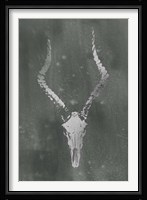 Silver Foil Rustic Mount II on Black Wash Fine Art Print
