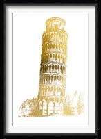 Gold Foil Pisa Fine Art Print