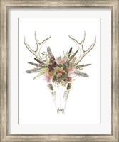 Deer Skull & Flowers I Fine Art Print