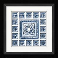 Indigo Medallion IV Fine Art Print
