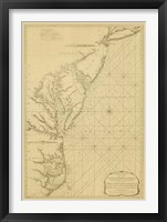 Coastal Chart of the East Coast Fine Art Print