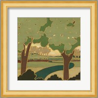 Arts & Crafts Landscape I Fine Art Print