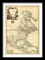 Antique Map of America III Fine Art Print