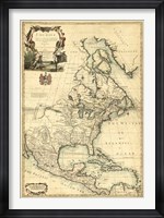 Antique Map of America III Fine Art Print